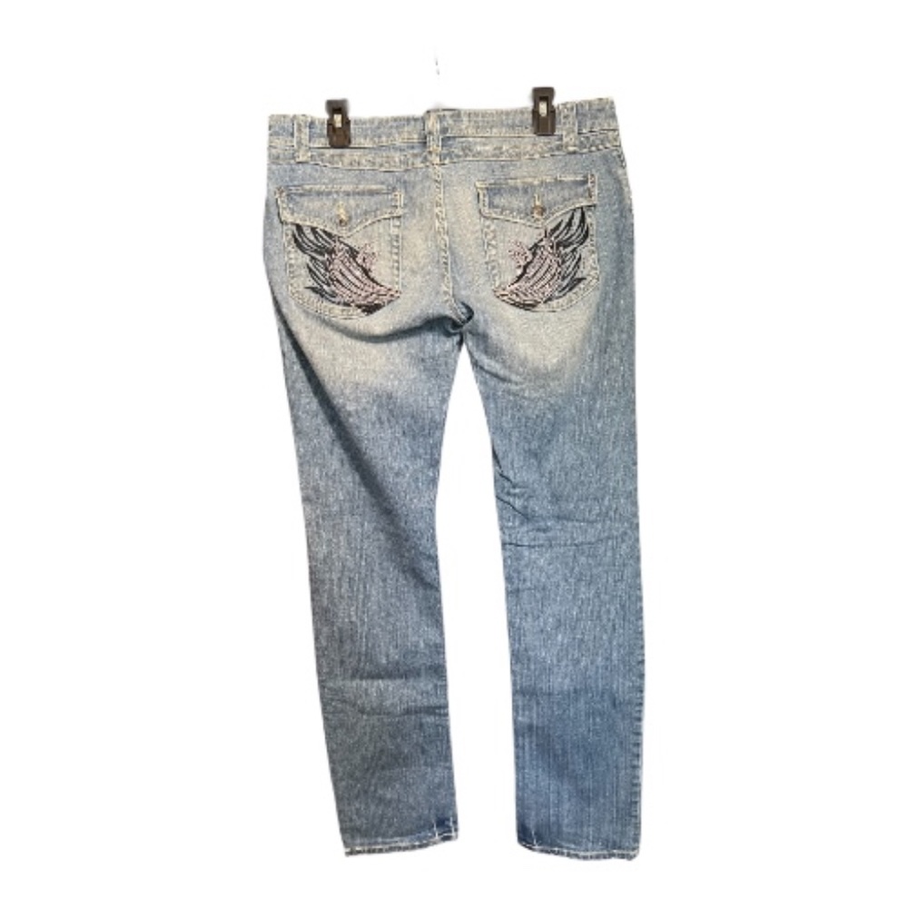 EUC Harley Davidson women’s embellished embroidered pocket jeans | size 10L - Picture 4 of 10